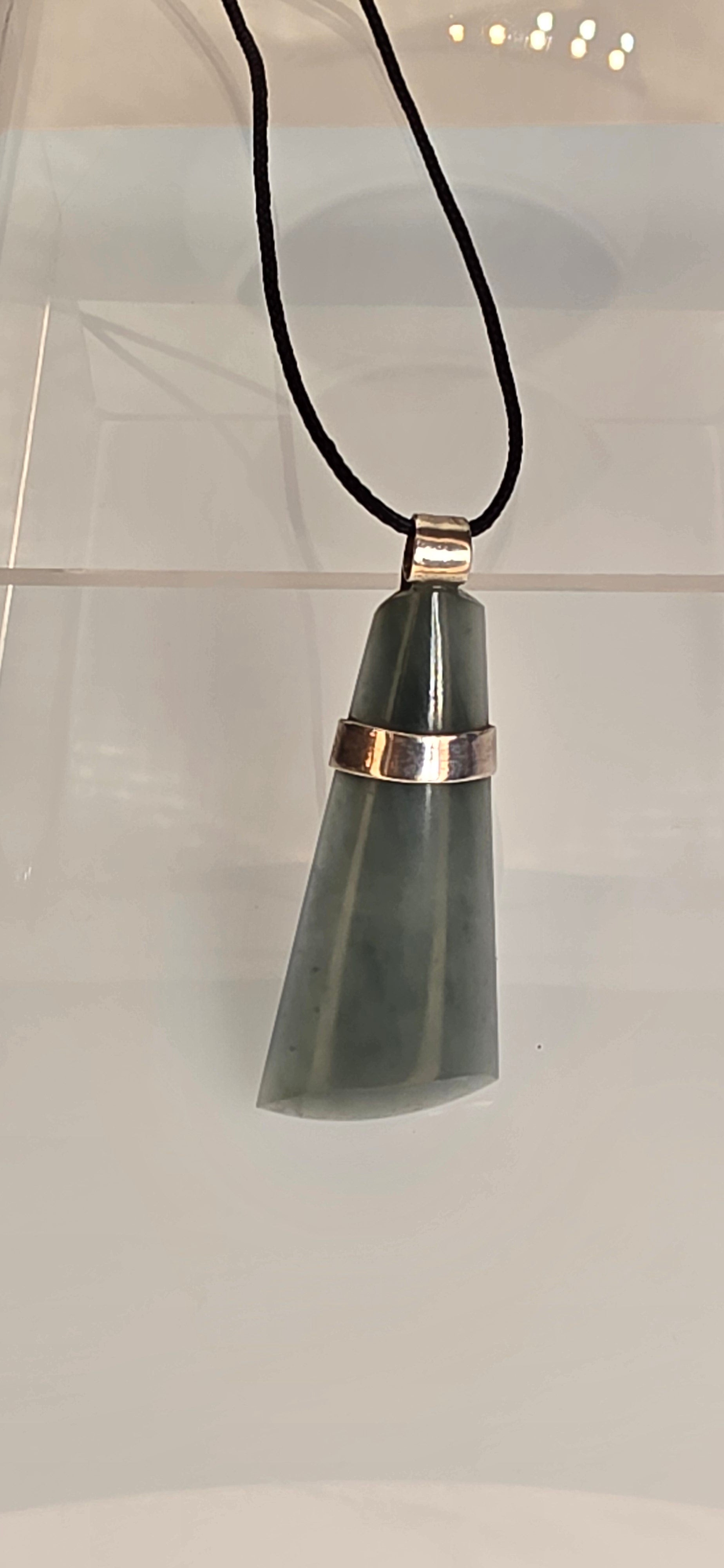 Guatemalan Blue Ice Jadeite Pendant