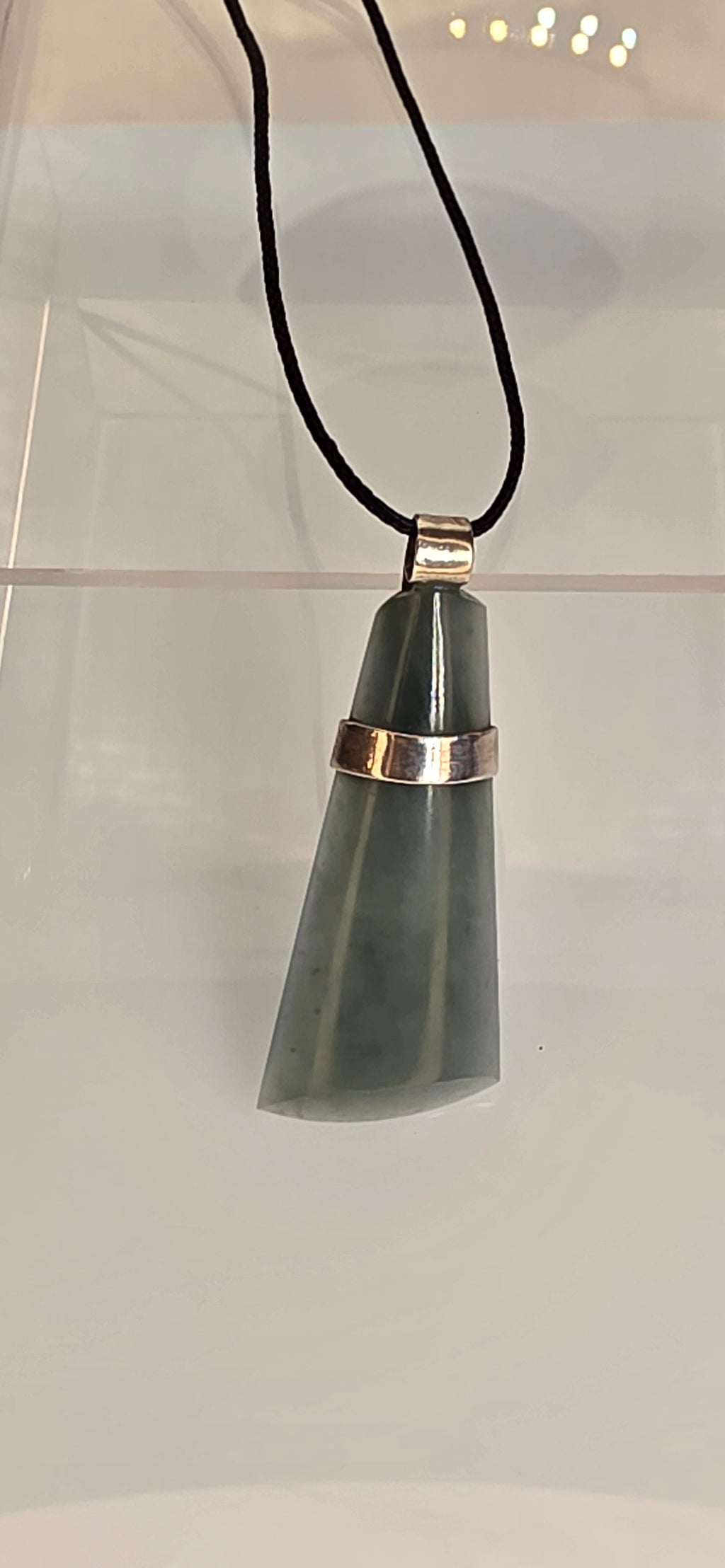 Guatemalan Blue Ice Jadeite Pendant