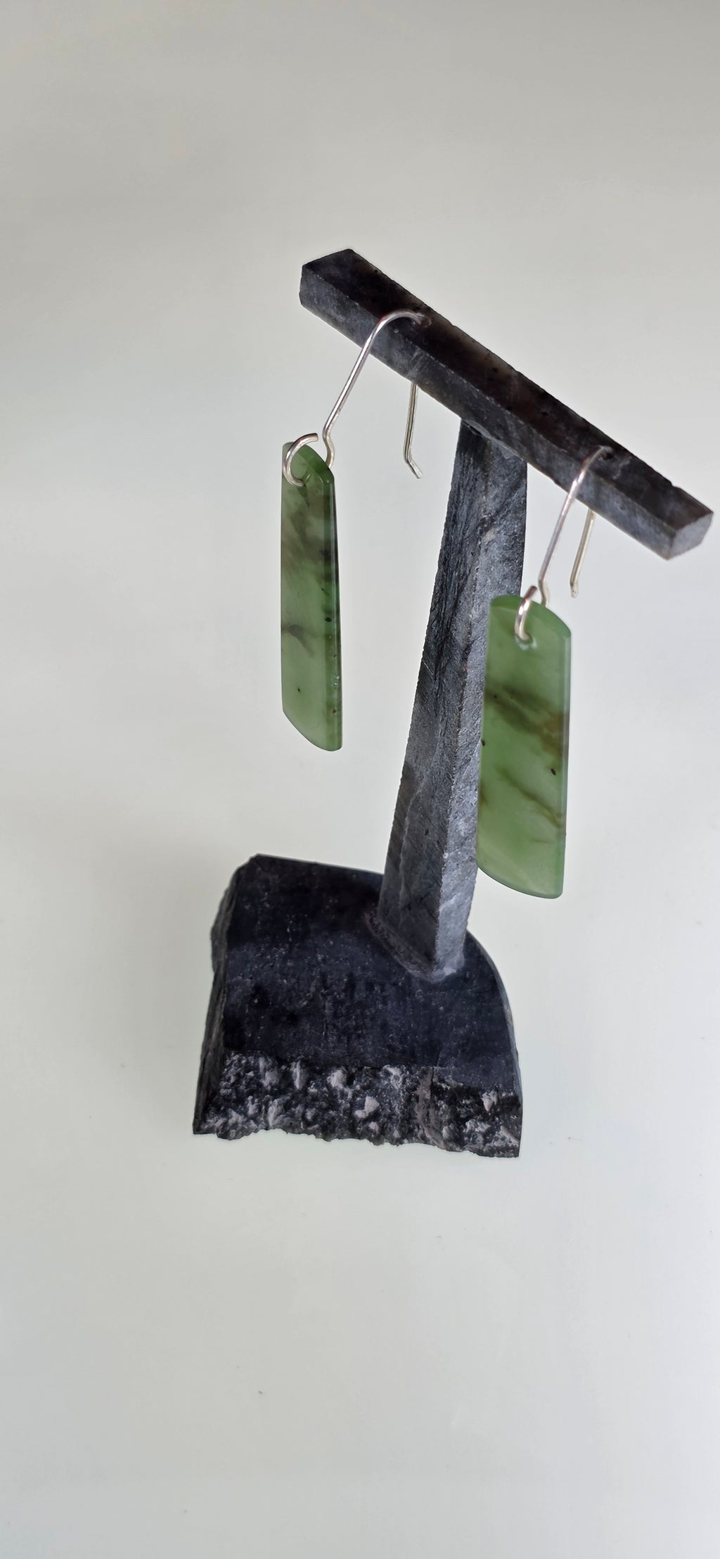 Wyoming Green Apple Jade Dangle Earrings