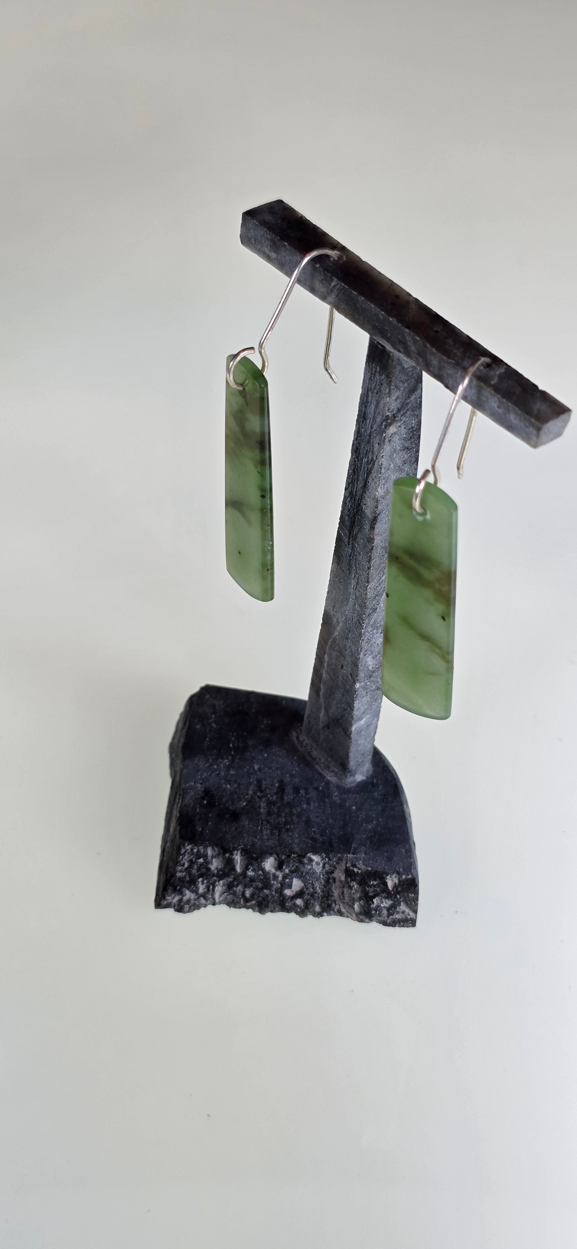 Wyoming Green Apple Jade Dangle Earrings