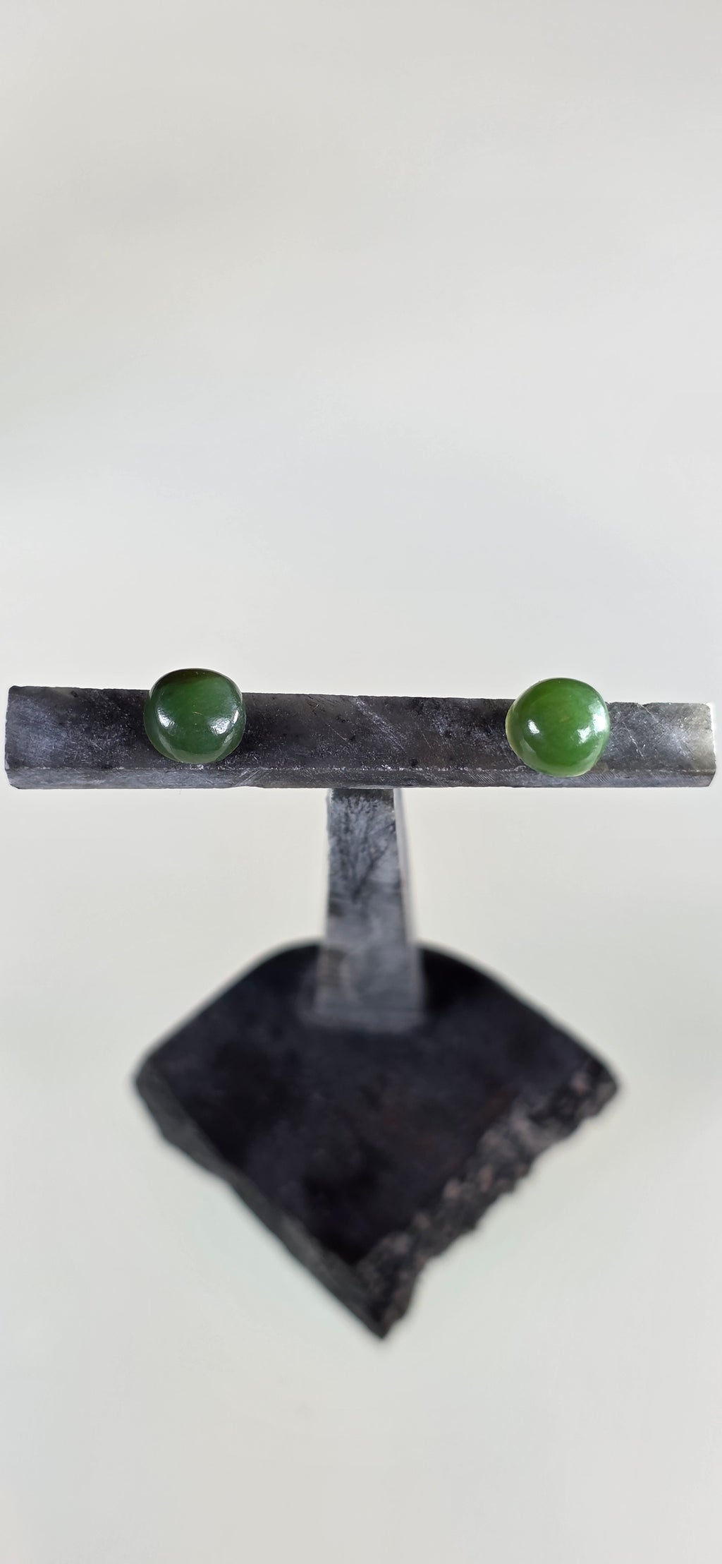 Washington Jade Stud Earrings (Grade A)