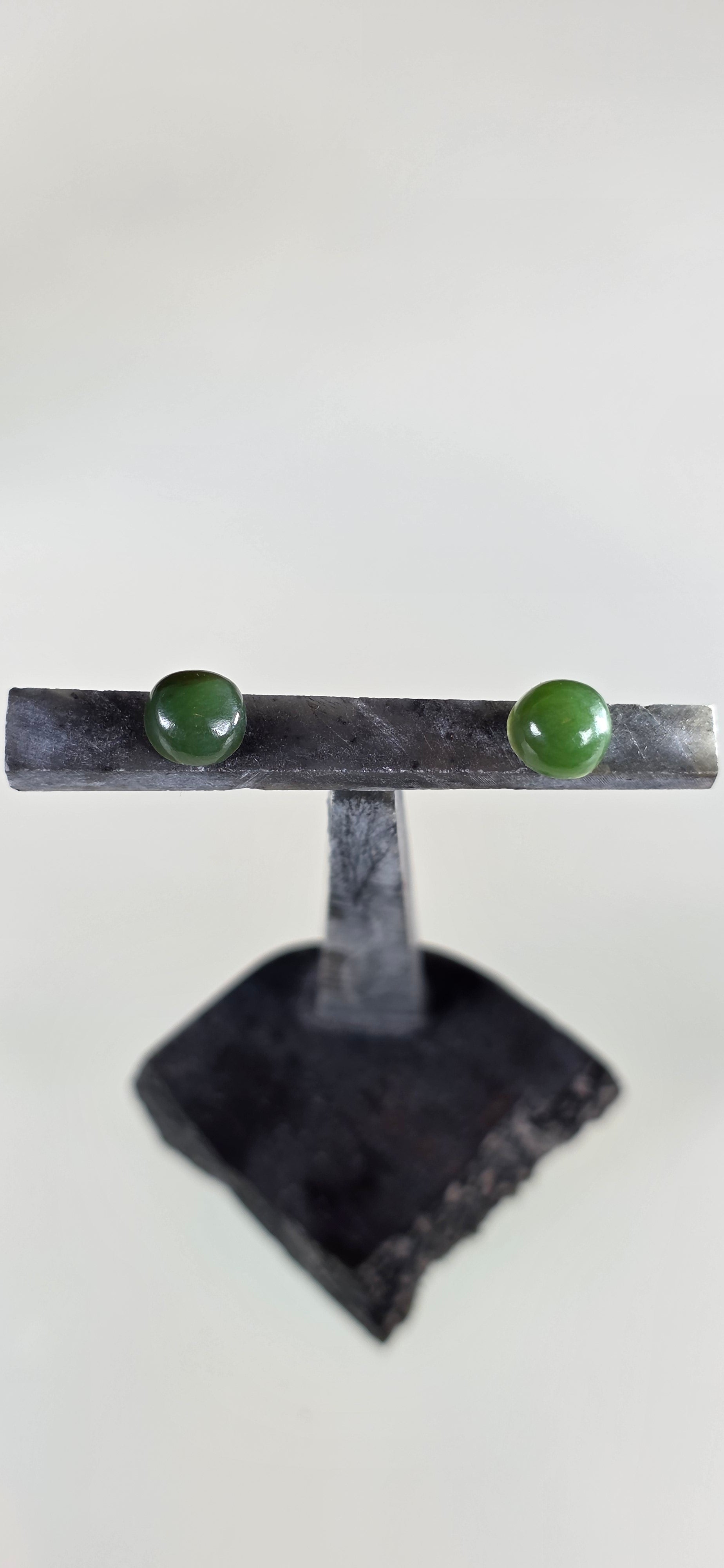 Washington Jade Stud Earrings (Grade A)