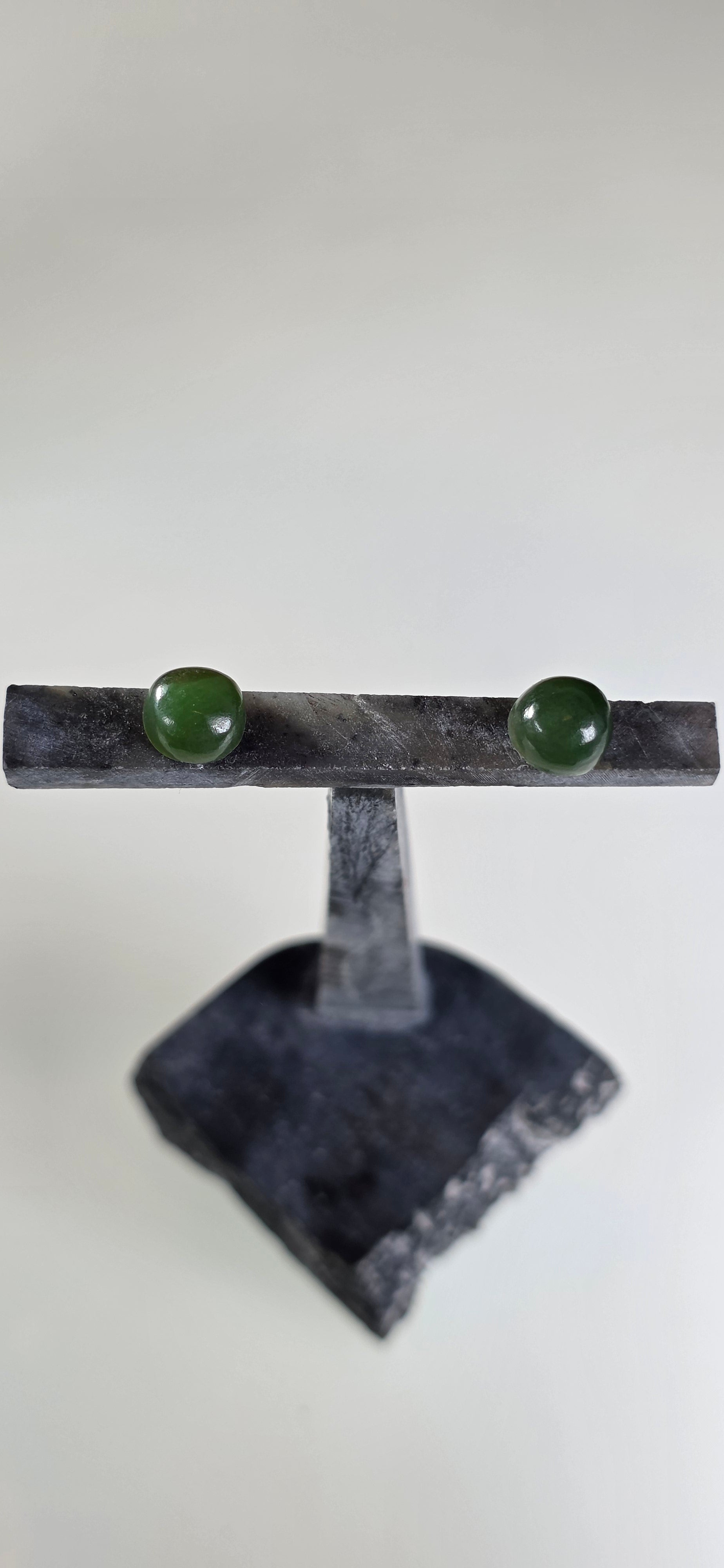 Washington Jade Stud Earrings (Grade A)