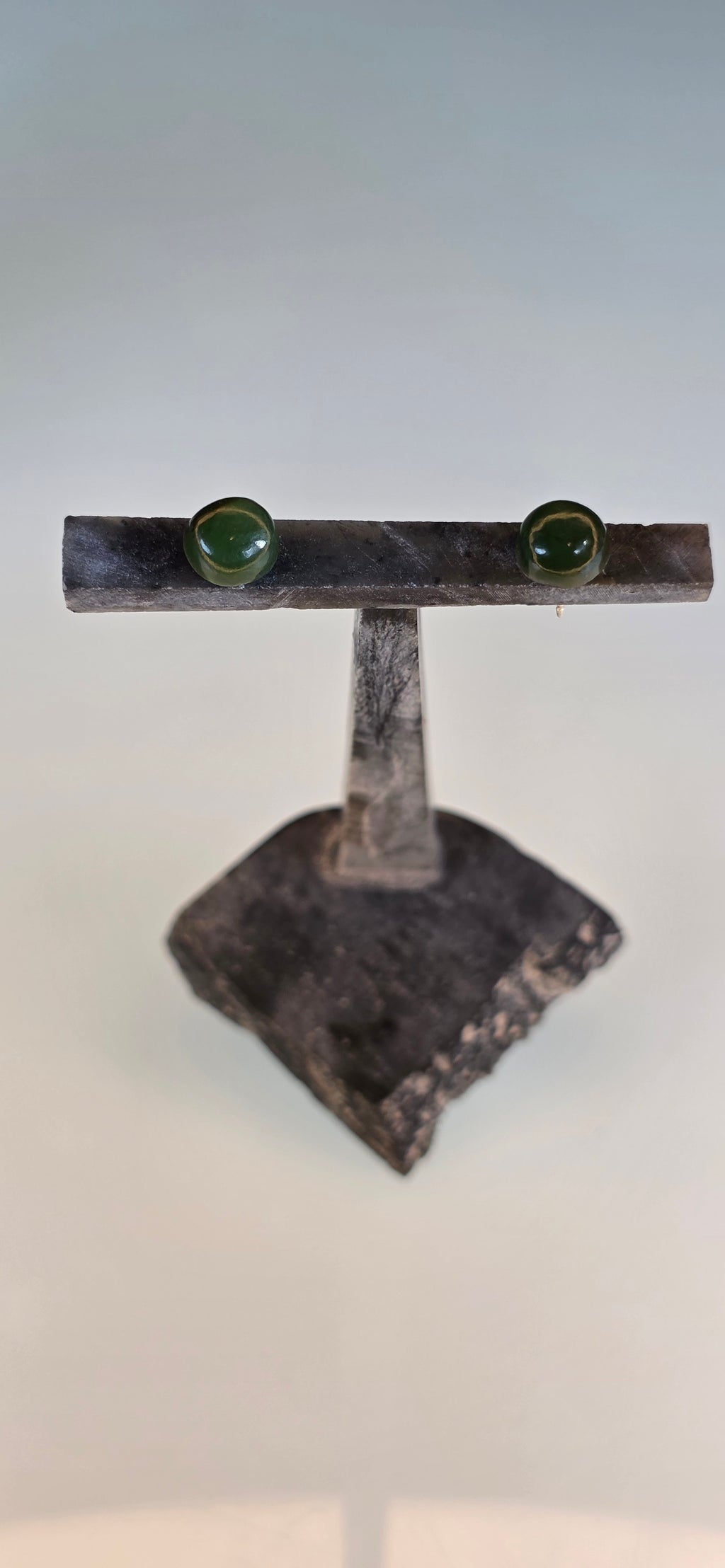 Washington Jade Stud Earrings (Grade A)