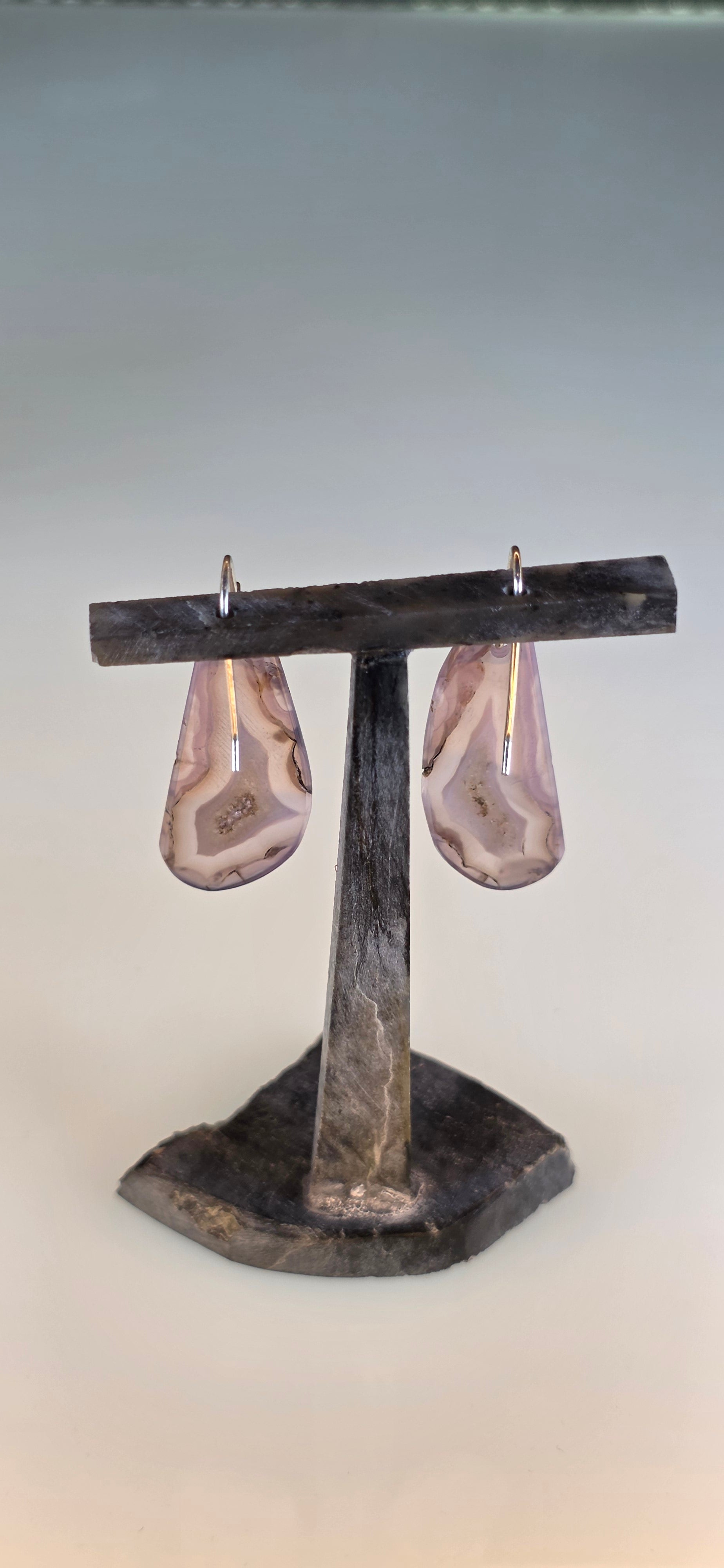 Rare Gem Holley Blue Agate Dangle Earrings, Oregon