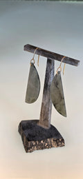 Blue Jade on Gold - Washington Nephrite Jade A Grade!