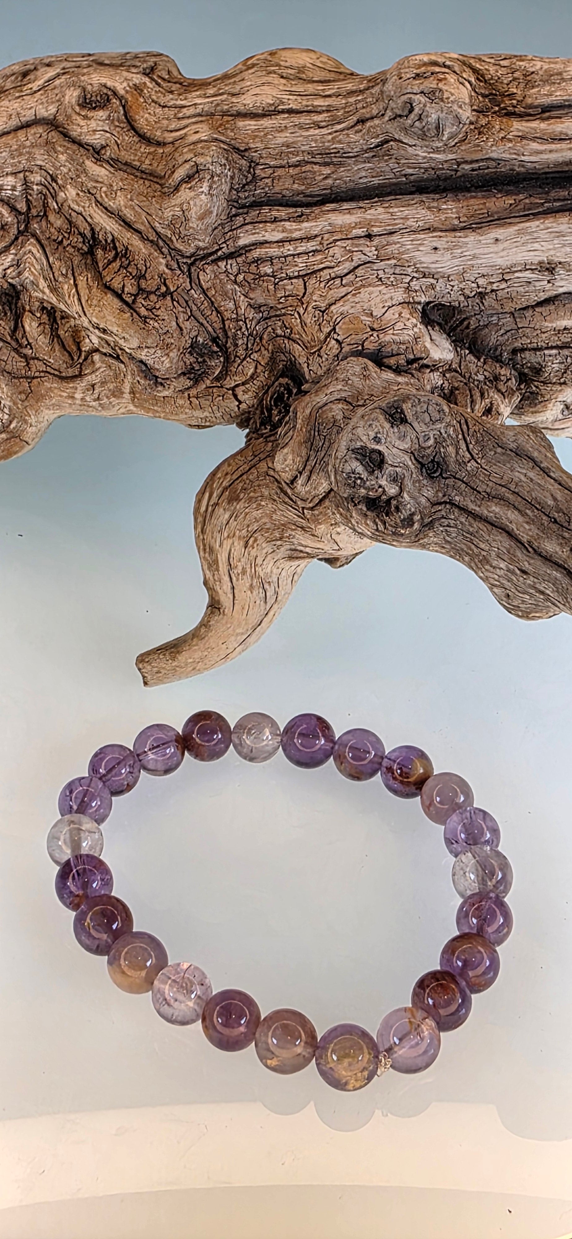 Top- Quality Namibian Amethyst Crystal Bracelet (Stretch to fit)