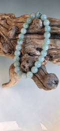 Grade A Fine Burmese Jadeite Beaded Bracelet, Mint Green (Stretch to fit)