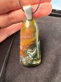 Indonesian Rainbow Garden Agate Pendant