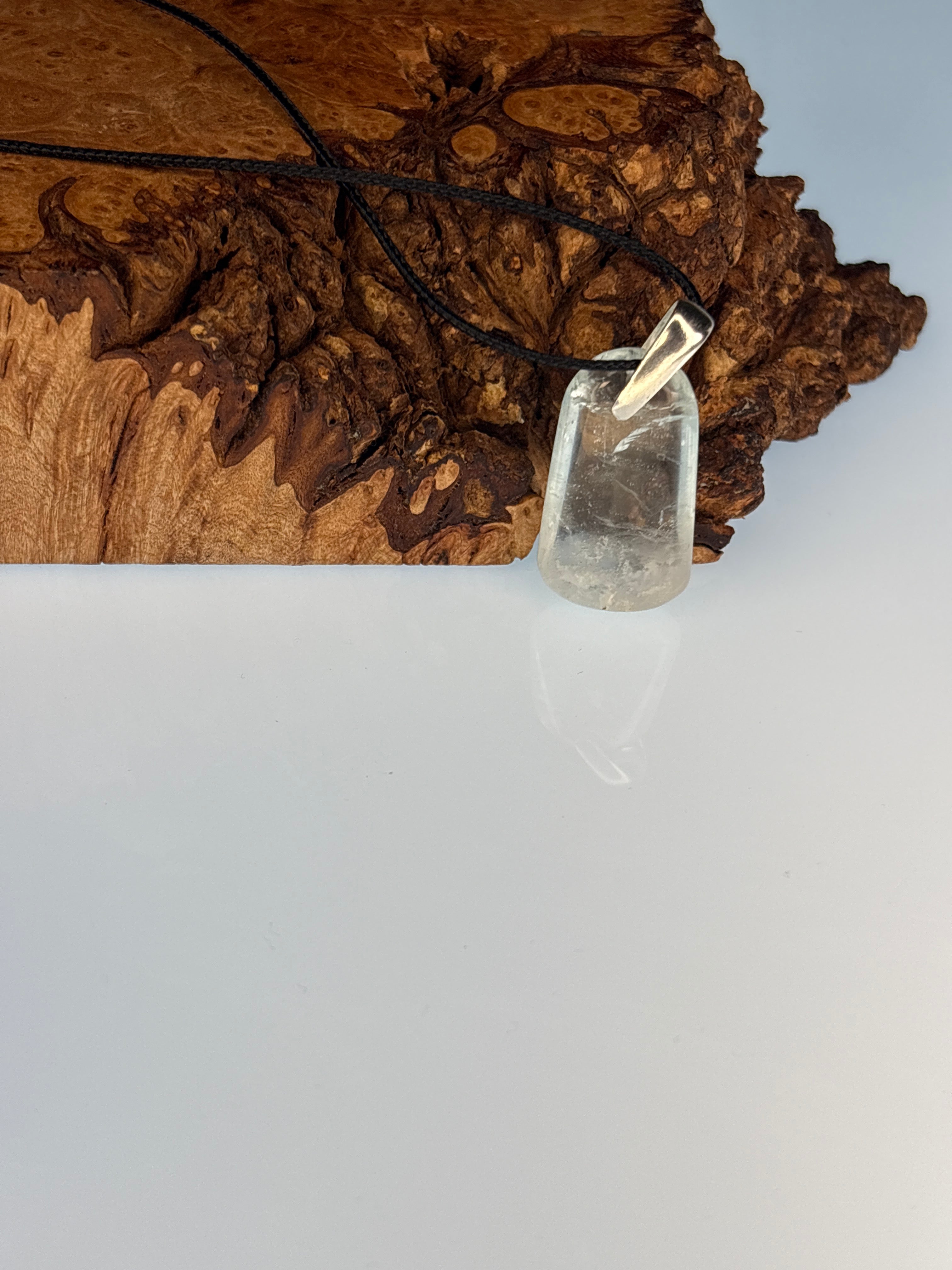 Rare Aquamorg (Aquamarine & Morganite) Pendant on Silver