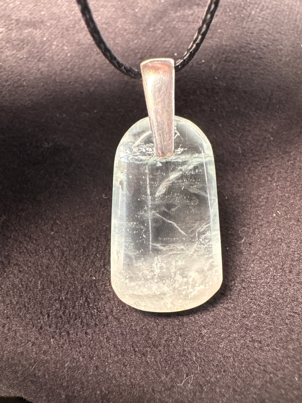 Rare Aquamorg (Aquamarine & Morganite) Pendant on Silver