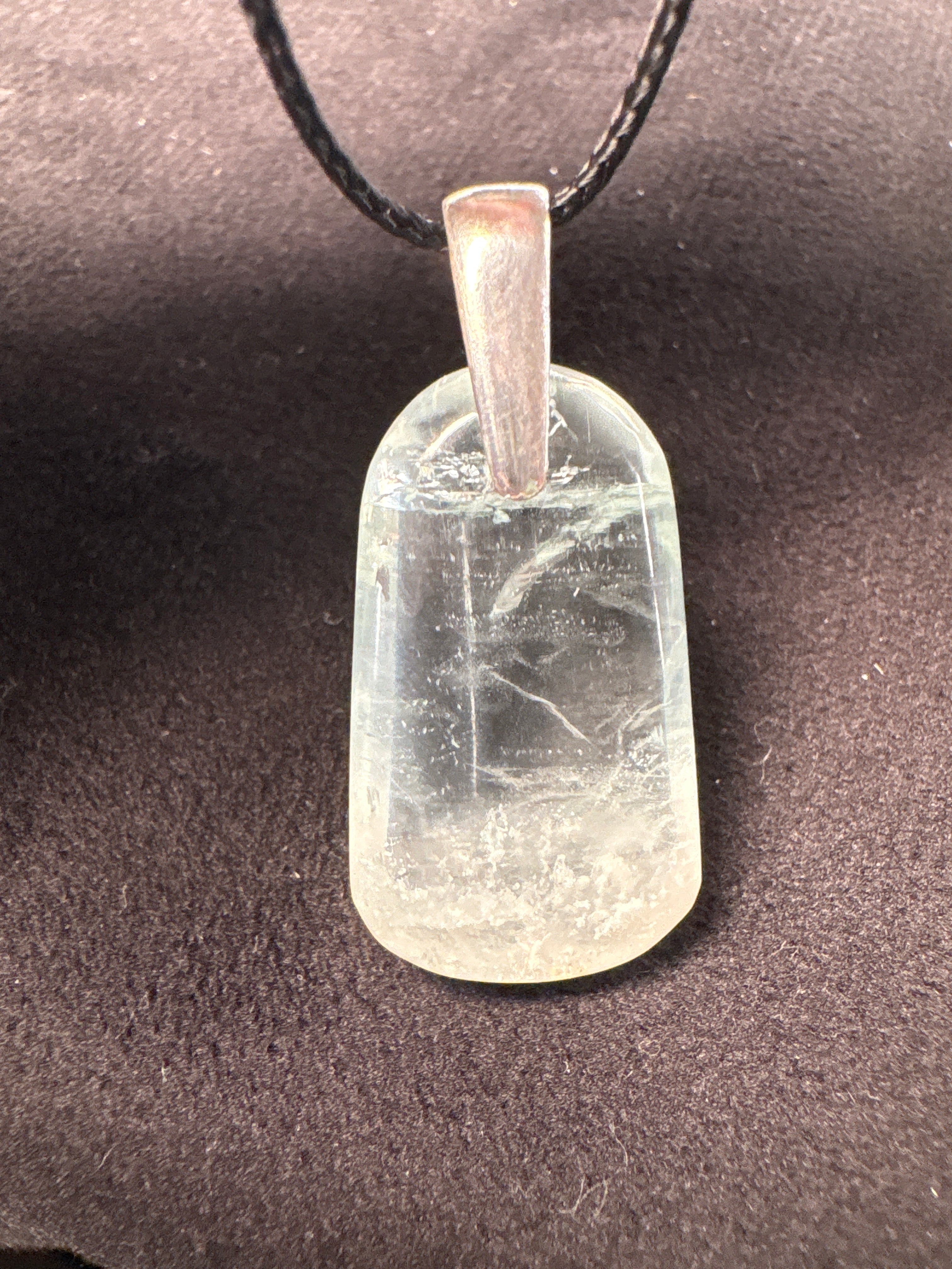 Rare Aquamorg (Aquamarine & Morganite) Pendant on Silver
