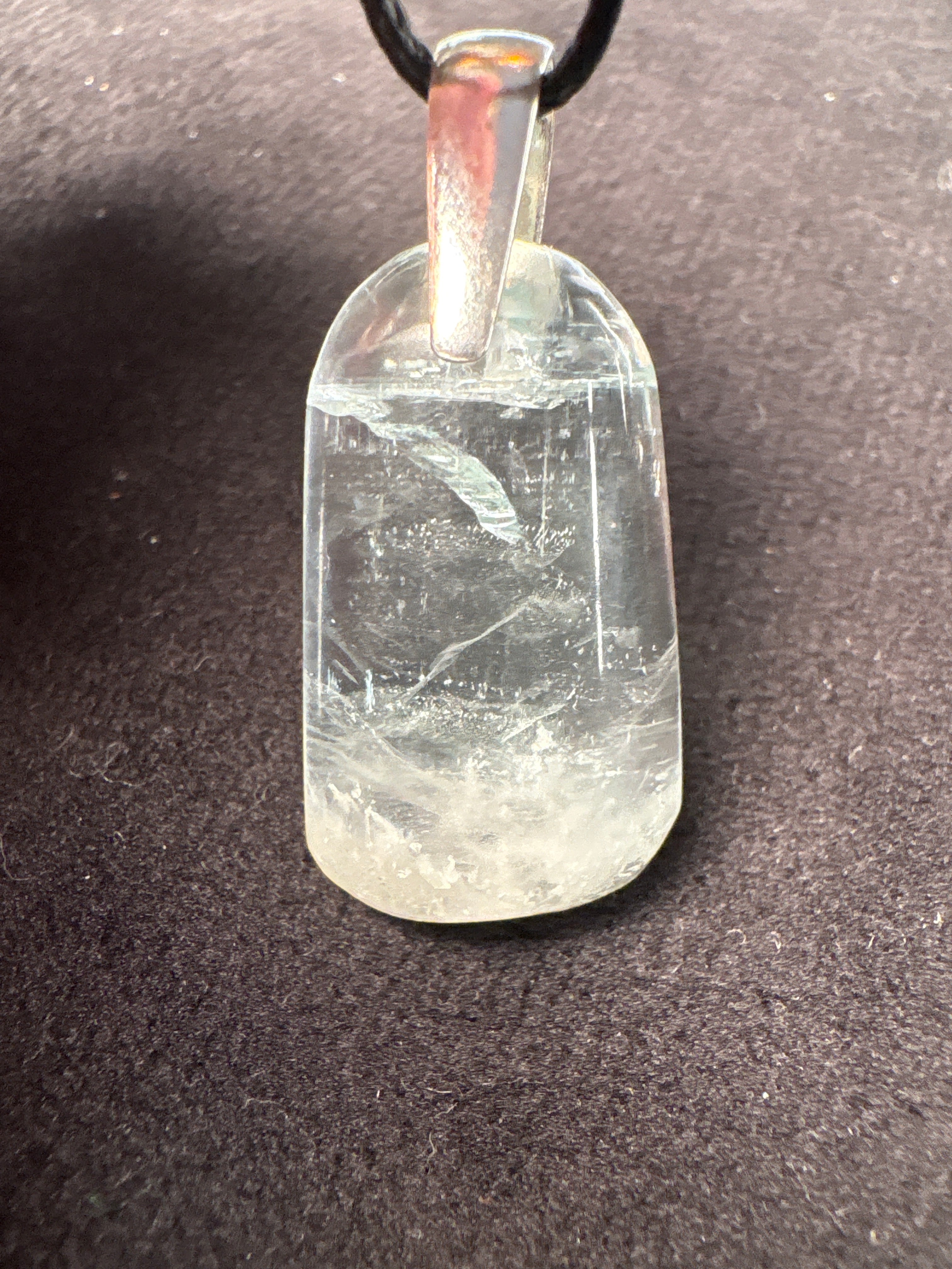 Rare Aquamorg (Aquamarine & Morganite) Pendant on Silver