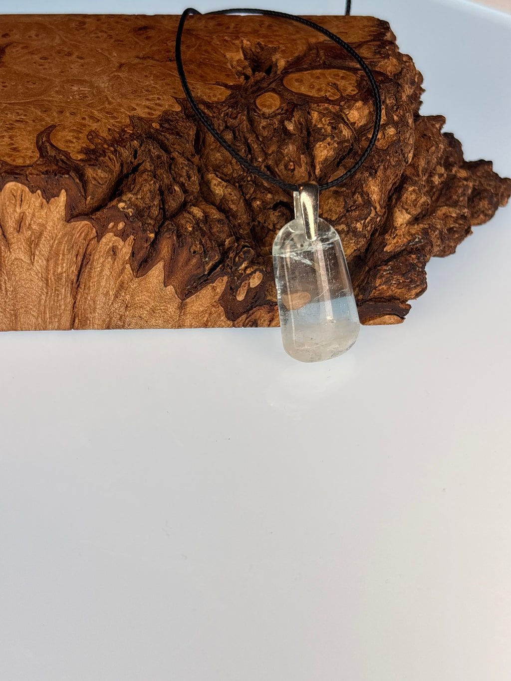 Rare Aquamorg (Aquamarine & Morganite) Pendant on Silver