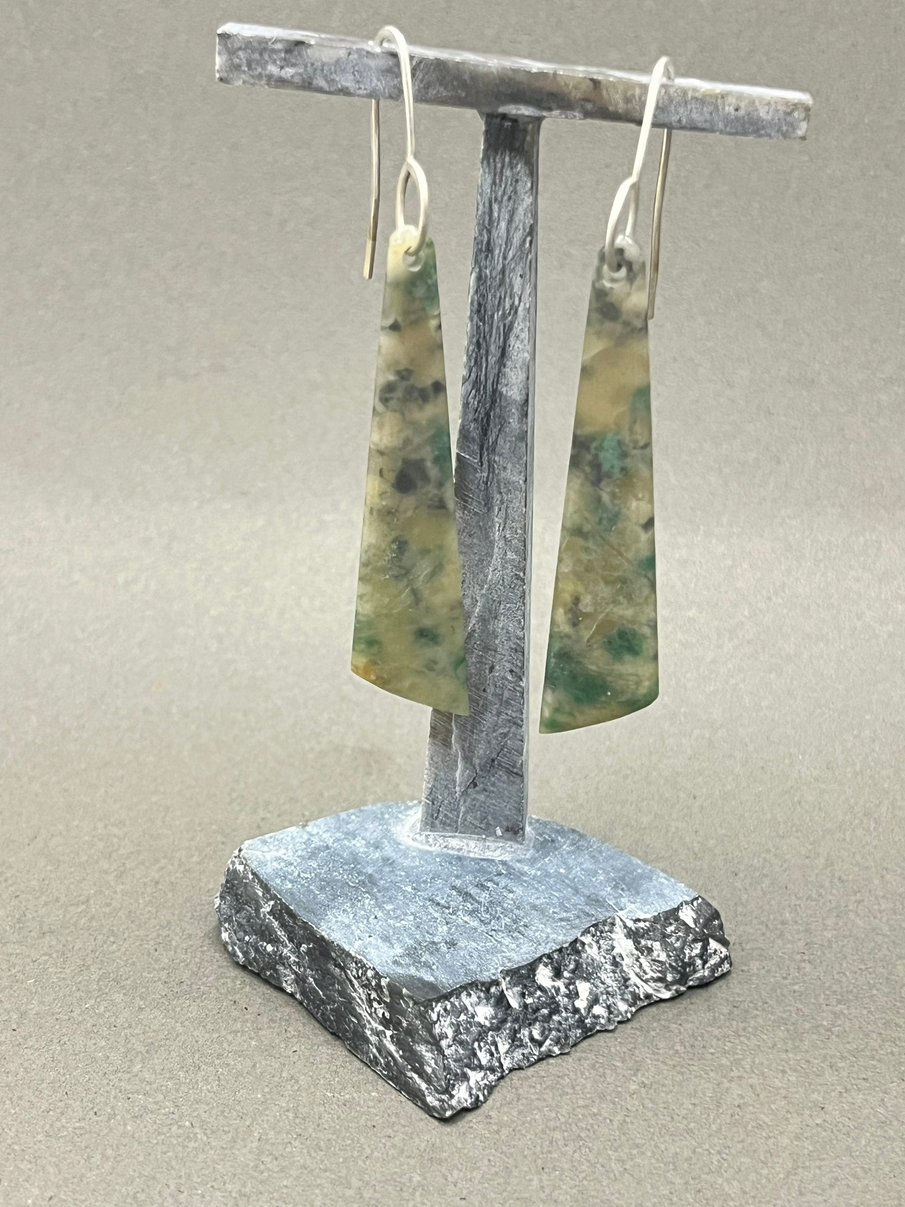 Washington Vesuvianite and Grossular Garnet Earrings