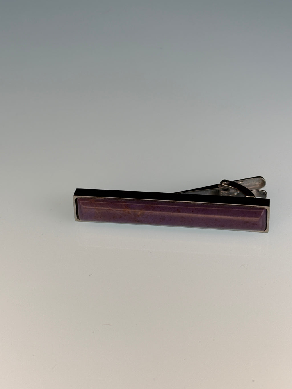Australian Purple Jadeite Tie Clip