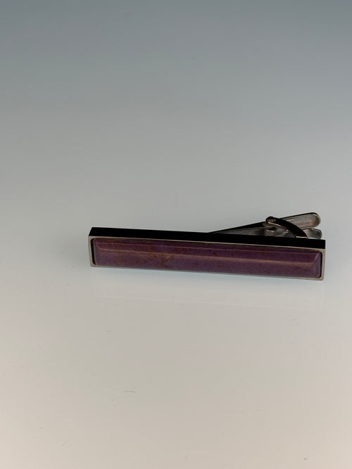 Australian Purple Jadeite Tie Clip