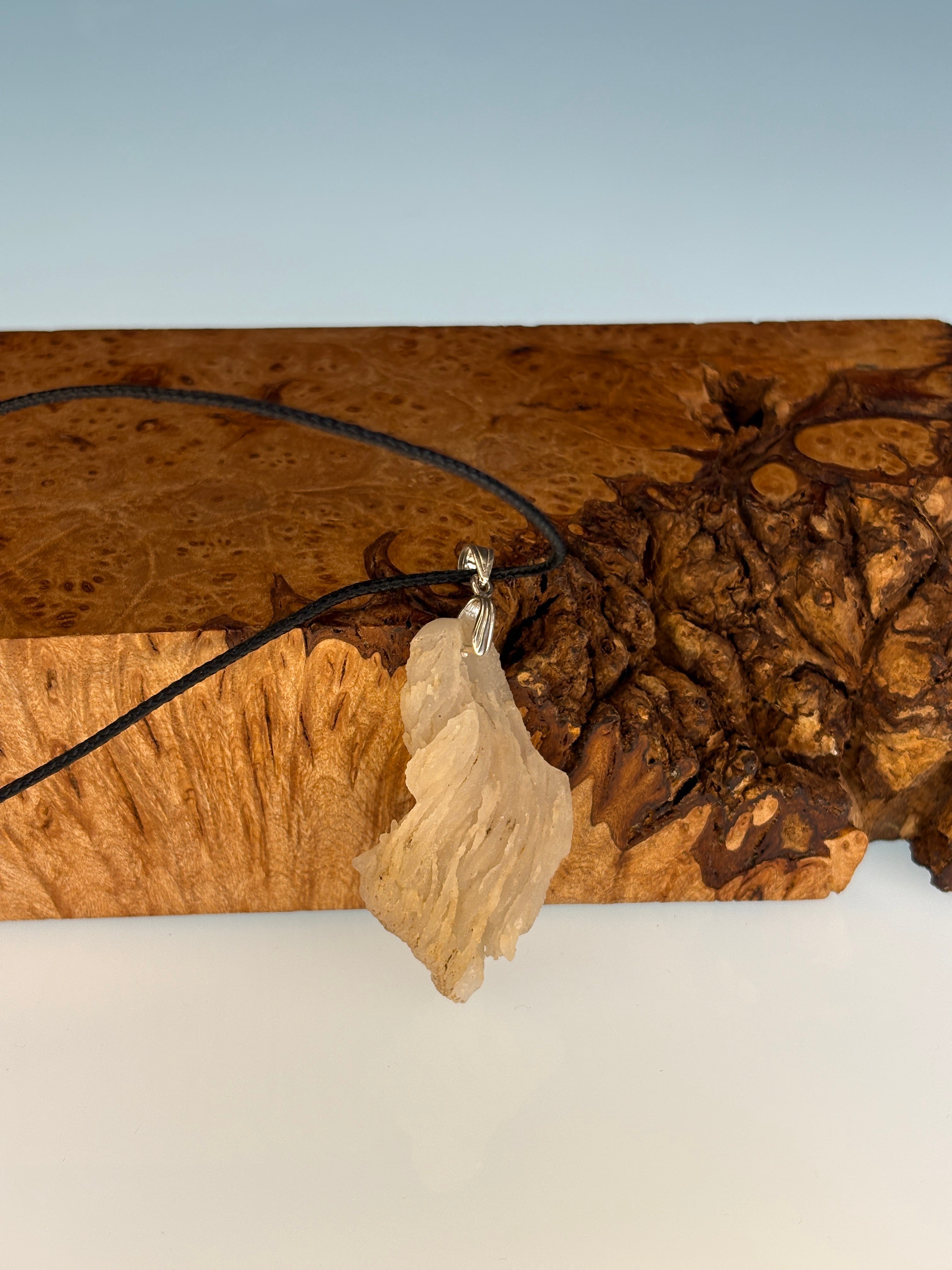 Washington Chalcedony Flame Pendant