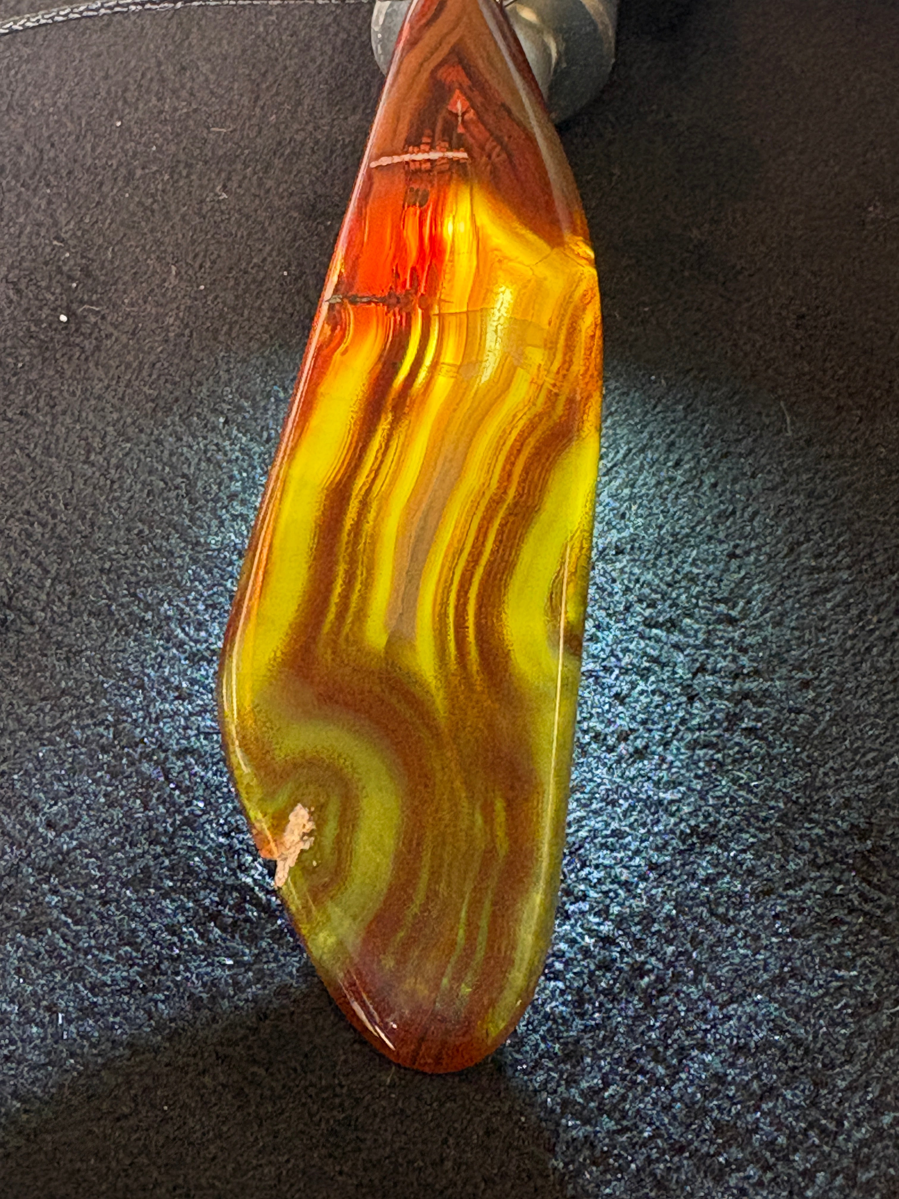 Turkish Agate Pendant - With Little Tree!