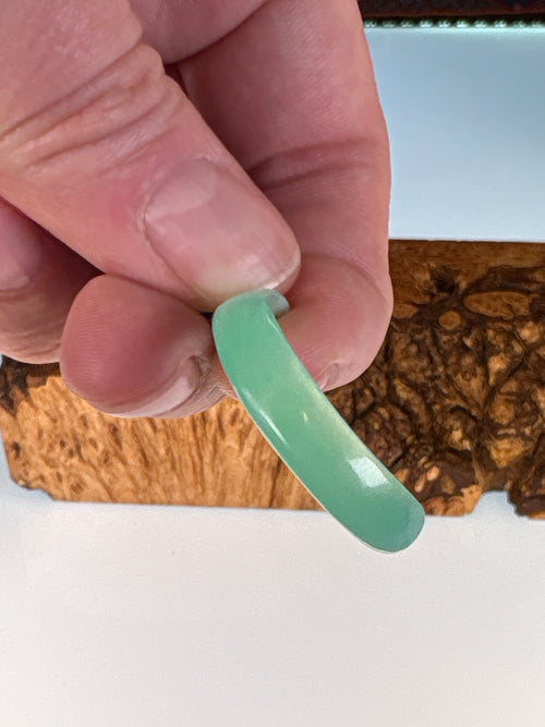 Australian Gem Chrysoprase Crescent Moon Pendant